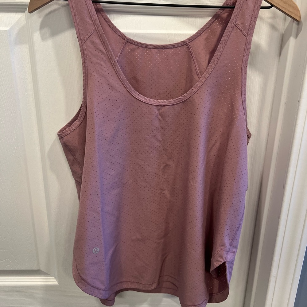Pink Lululemon Mesh Tank Top size 12